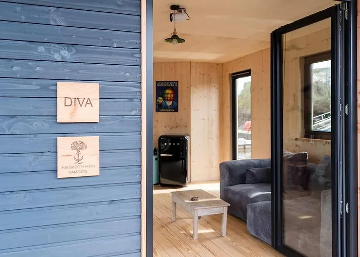 Hotel na wodzie Hausboot Diva Mit Kamin - Winter Auf Der Dove Elbe