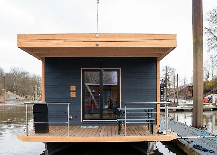 Hotel na wodzie Hausboot Diva Mit Kamin - Winter Auf Der Dove Elbe