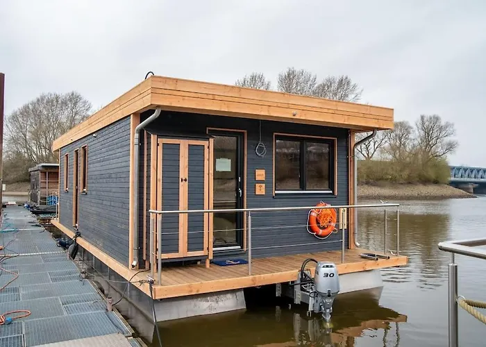 Hausboot Diva Mit Kamin - Winter Auf Der Dove Elbe Hotel na wodzie *