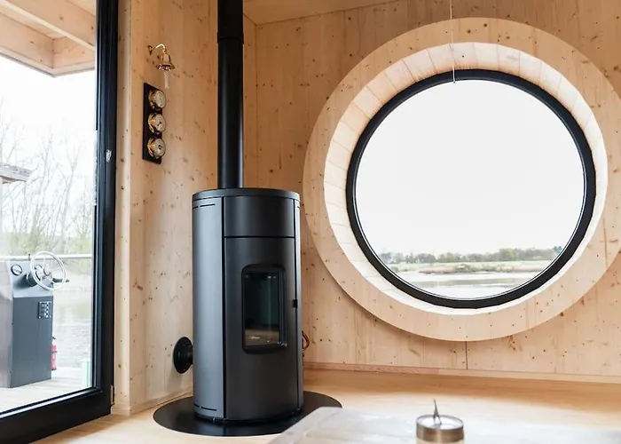 Hotel na wodzie Hausboot Diva Mit Kamin - Winter Auf Der Dove Elbe Hamburg